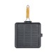 Grillpfanne Gusseisen mit klappbarem Holzgriff, 24x24 cm | Grillpfanne Gusseisen Grillpfanne Gusseisen mit klappbarem Holzgriff, 24x24 cm | Grillpfanne Gusseisen | Gusseisenpfanne |