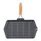 Grillpfanne Gusseisen mit klappbarem Holzgriff, 35x21 cm | Grillpfanne Gusseisen Grillpfanne Gusseisen mit klappbarem Holzgriff, 35x21 cm | Grillpfanne Gusseisen | Gusseisenpfanne |