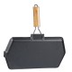 Grillpfanne Gusseisen mit klappbarem Holzgriff, 35x21 cm | Grillpfanne Gusseisen Grillpfanne Gusseisen mit klappbarem Holzgriff, 35x21 cm | Grillpfanne Gusseisen | Gusseisenpfanne |