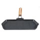 Grillpfanne Gusseisen mit klappbarem Holzgriff, 35x21 cm | Grillpfanne Gusseisen Grillpfanne Gusseisen mit klappbarem Holzgriff, 35x21 cm | Grillpfanne Gusseisen | Gusseisenpfanne |