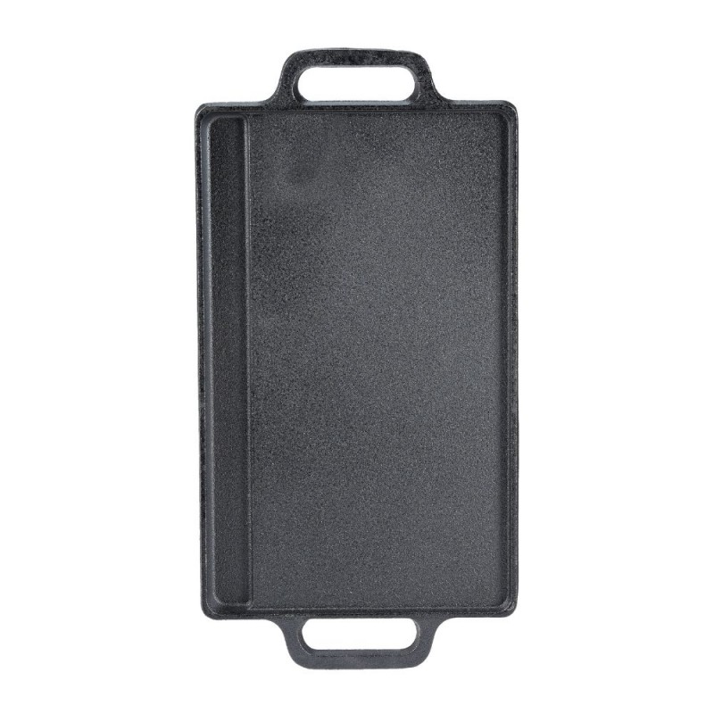 Doppelseitige Grillplatte aus Gusseisen, 43x23 cm | Gusseisenplatte Doppelseitige Grillplatte aus Gusseisen, 43x23 cm | Gusseisenplatte | |