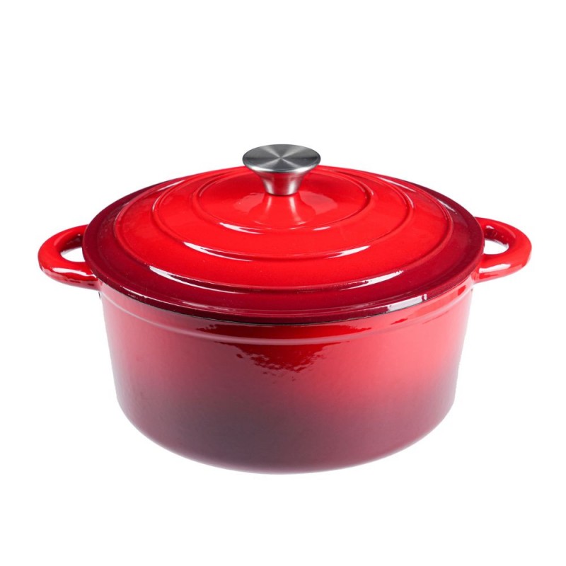 Geëmailleerde gietijzeren pot, Rot, Ф22 - 