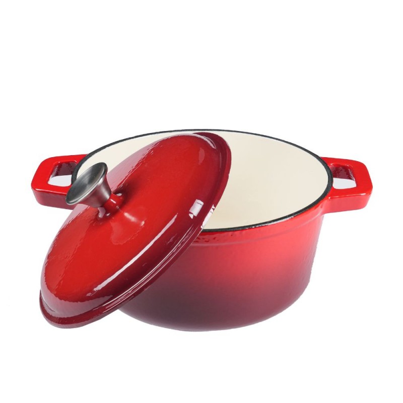 Geëmailleerde gietijzeren pot, Rot, Ф24 - 