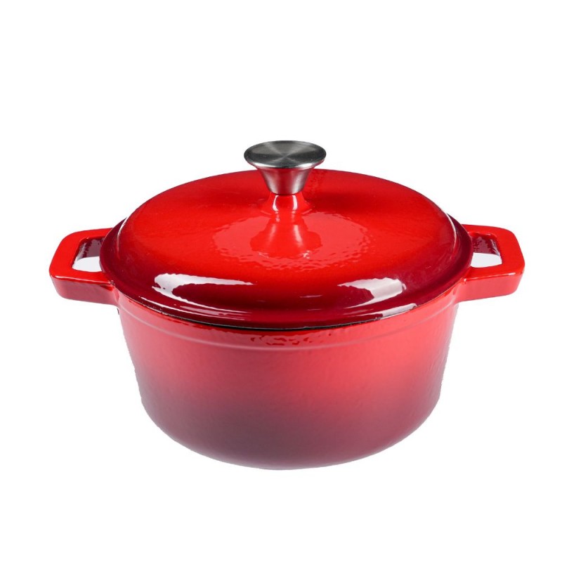 Geëmailleerde gietijzeren pot, Rot, Ф24 - 